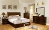 CM7807 Enrico V Bedroom in Brown Cherry w/Platform Bed & Options