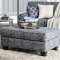 Pierpont Sofa SM8010 in Blue Burlap Weave Fabric w/Options