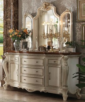 Picardy Dresser 26905 in Antique Pearl by Acme w/Optional Mirror