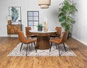 Ortega Dining Table 105141 Natural & White by Coaster w/Options