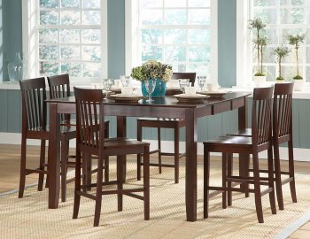 Warm Cherry Finish Modern Counter Height Dining Table w/Options [HEDS-5365-36-Tully]