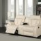 Avery Motion Sofa 645 in Beige Bonded Leather w/Optional Items