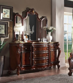 Picardy Dresser 27845 in Cherry Oak by Acme w/Optional Mirror