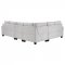 Georgina Sectional Sofa 551705 in Steel Beige Fabric by Coaster