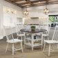 Ann Lee 5Pc Round Dining Table Set CM3754RT in Antique White