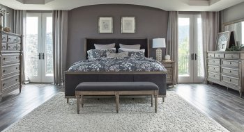 Alderwood Bedroom Set 223121 in French Gray by Coaster w/Options [CRBS-223121-Alderwood]