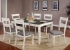 Anadia 7Pc Dining Set CM3715T in Antique White & Gray