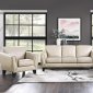 Spivey Sofa 9460BE in Beige Leather by Homelegance w/Options