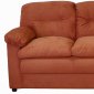 Persimmon Fabric Modern Sofa & Loveseat Set w/Optional Items