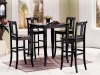 Espresso Finish Modern 5Pc Counter Height Dining Set