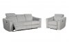 Mehri Motion Sofa LV01876 in Gray Microfiber by Acme w/Options