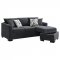 Storey Sleeper Sectional Sofa 504777 Dark Gray Fabric by Coaster