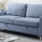 Sammie Sofa w/Sleeper CM6446BL in Light Blue Fabric