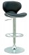 Black & Chrome Set of 2 Modern Swivel Barstools