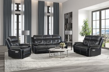 U5050 Power Motion Sofa in Blanche Charcoal by Global w/Options [GFS-U5050 Charcoal]