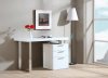 Vienna Modern Office Desk in White Gloss by J&M