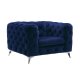 Atronia Chair 54902 in Blue Fabric by Acme