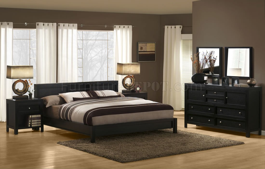 bedroom furniture in espresso colors