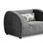 Gray Fabric Modern Living Room Sofa w/Optional Chairs