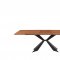 1712 Dining Table Walnut & Black by ESF w/Optional 1711 Chairs