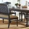 Simpson Dining Table 105191 in Vintage Black - Coaster w/Options