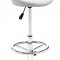 Black or White Set of 2 Barstools w/Crome Swivel Base