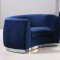 Julian Sofa 621 in Navy Velvet Fabric by Meridian w/Options