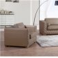 Dyson Sofa in Light Brown Leather Gel w/Options