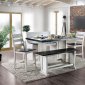 Nekoma 3Pc Counter Ht Dining Set CM3195PT in Espresso & White