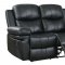 Listowel Motion Sofa CM6992BK in Black Leather Match w/Options