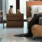 Lotto Modern Upholstered Bed by Rossetto in Tabacco w/Options