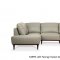 Tampa Sectional Sofa 54975 Airy Green Leather by Mi Piace