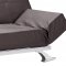 Contemporary Convertible Sofa Bed in Espresso Leatherette