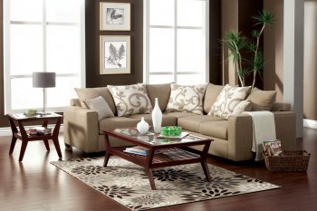 Cranbrook Sectional Sofa SM3016 in Sand Stone Fabric [FASS-SM3016 Cranbrook]