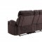 Aulada Motion Sofa 56905 in Chocolate Fabric by Acme w/Options