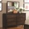 202301 Conway Bedroom by Coaster in Brown & Black w/Options