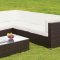 Zendaya Patio Sectional w/Coffee Table CM-OS2115WH in White