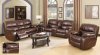 7732 Reclining Sofa in Burgundy Brown Leatherette w/Options