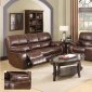 7732 Reclining Sofa in Burgundy Brown Leatherette w/Options