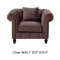 108 Loveseat in Brown Fabric by ESF w/Optional Chair