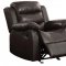 Rodman Motion Sofa 602221 in Dark Brown by Coaster w/Options