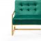 Pierre Accent Chair 523 in Green Velvet Fabric by Meridian