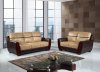 UFM226 Sofa in Ivory & Chocolate PU by Global w/Options