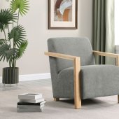 Diego Accent Chair Set of 2 902269 in Gray Fabric by Coaster