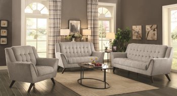 Baby Natalia Sofa & Loveseat Set Grey Fabric 511031 by Coaster [CRS-511031 Baby Natalia]