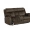 U7303 Reclining Sofa in Brown by Global w/Options