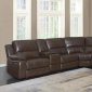 Channing Power Motion Sectional Sofa 650180 in Brown by Coaster