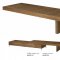 Walnut Finish Modern Media Unit w/Optional TV Stand