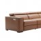 Picasso Power Motion Sectional Sofa in Caramel Leather by J&M