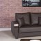 Euro Moda Sofa Bed in Brown Leatherette by Casamode w/Options